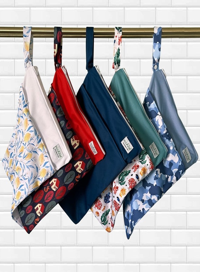 Ecoable Wet Dry Bag: 12x14 Travel Organizer for Diapers, Toiletries, Laundry, Beach, Pool, Stroller, Dirty Gym Clothes, Swimsuits (Navy Blue) - Image 5